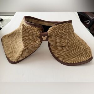 Disney parks bow detail sun straw hat